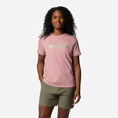 Áo Thun Tay Ngắn Nữ Columbia Boundleshort Sleeve Beauty™ Logo Short Sleeve - Hồng