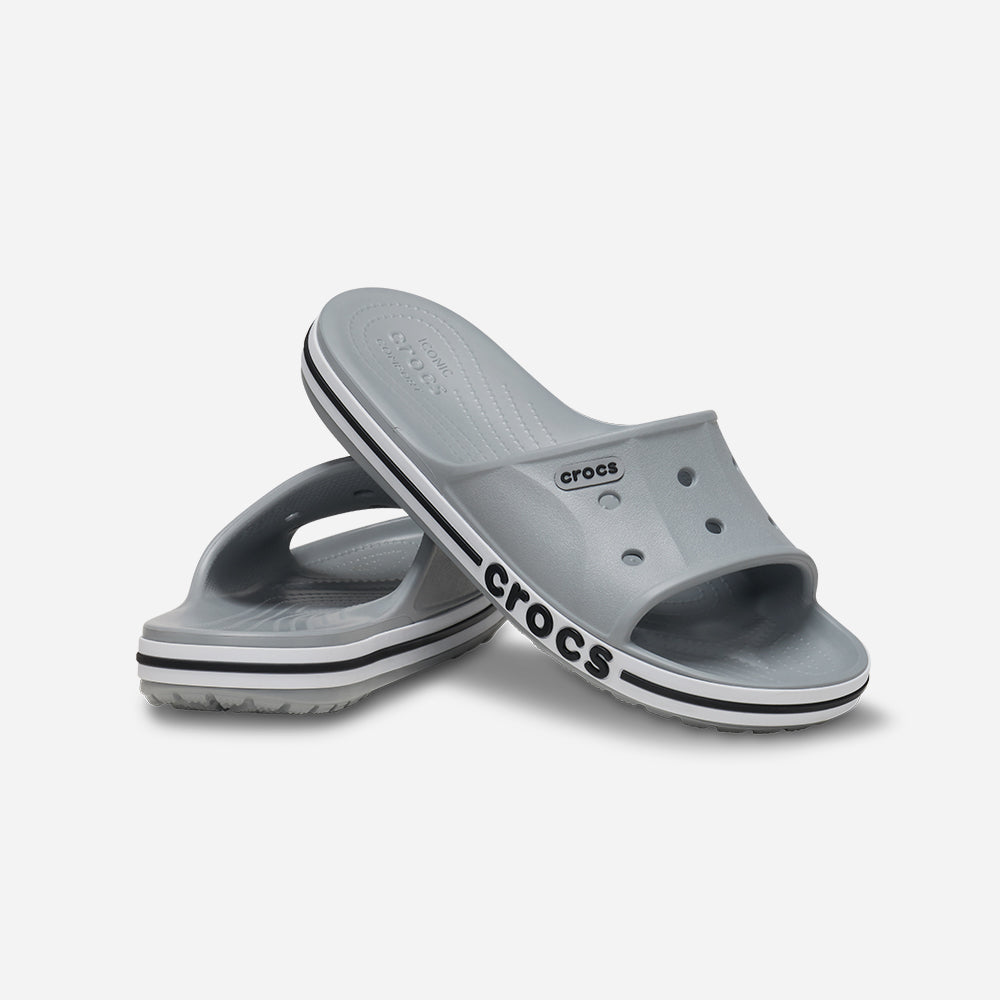 Dép Quai Ngang Unisex Crocs Bayaband - Xám - Supersports Vietnam