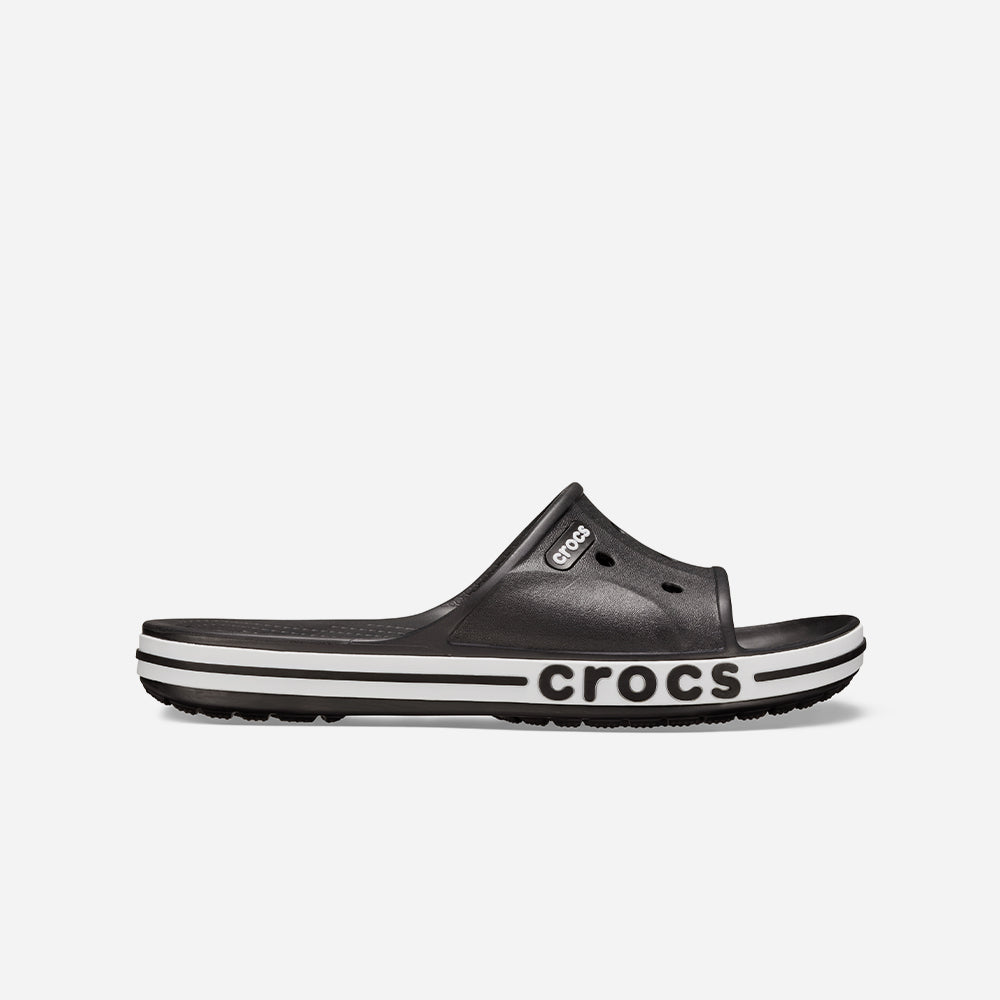 Dép Quai Ngang Unisex Crocs Bayaband - Đen - Supersports Vietnam