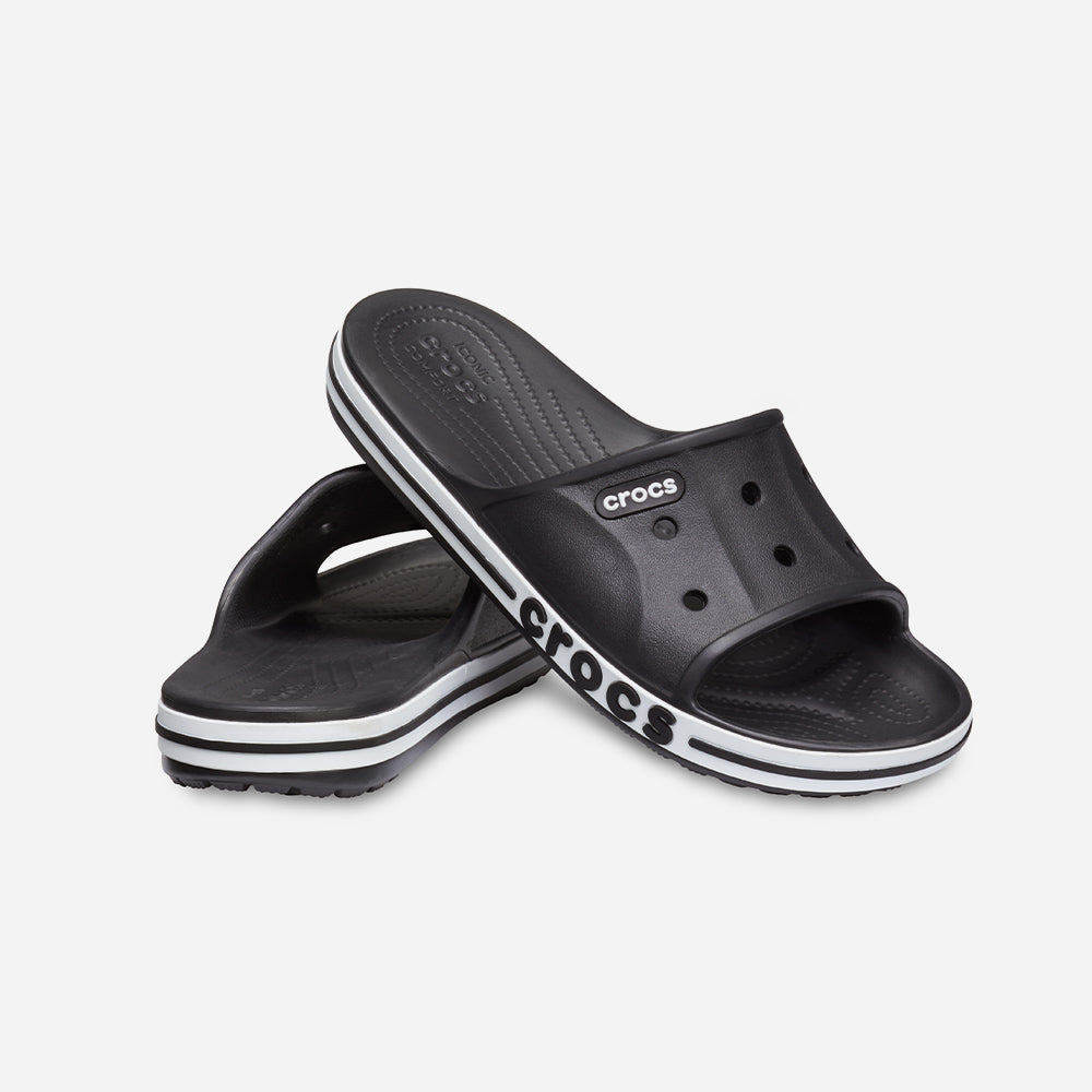Dép Quai Ngang Unisex Crocs Bayaband - Đen - Supersports Vietnam
