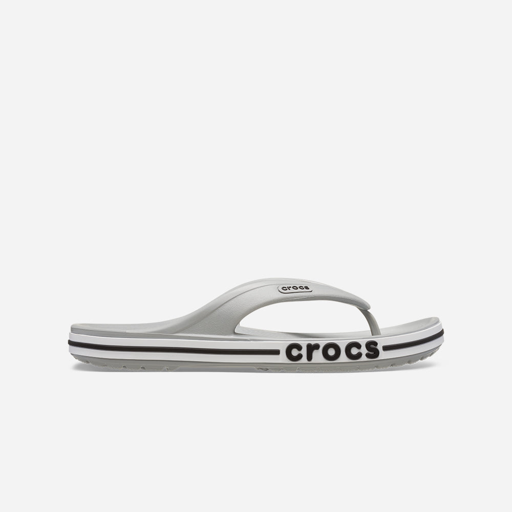 Dép Xỏ Ngón Unisex Crocs Bayaband - Xám - Supersports Vietnam