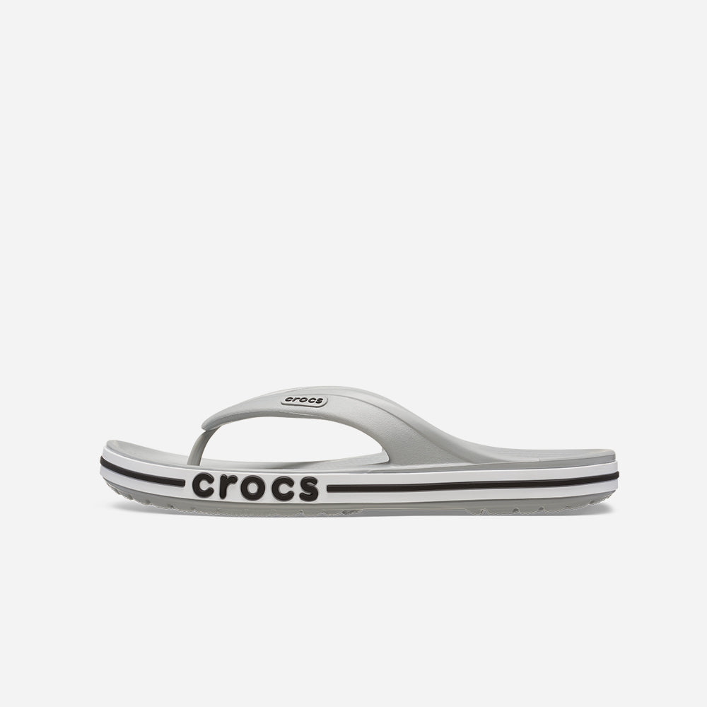 Dép Xỏ Ngón Unisex Crocs Bayaband - Xám - Supersports Vietnam