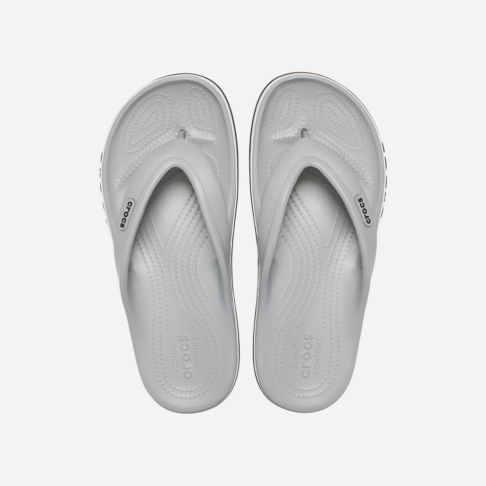 Dép Xỏ Ngón Unisex Crocs Bayaband - Xám - Supersports Vietnam