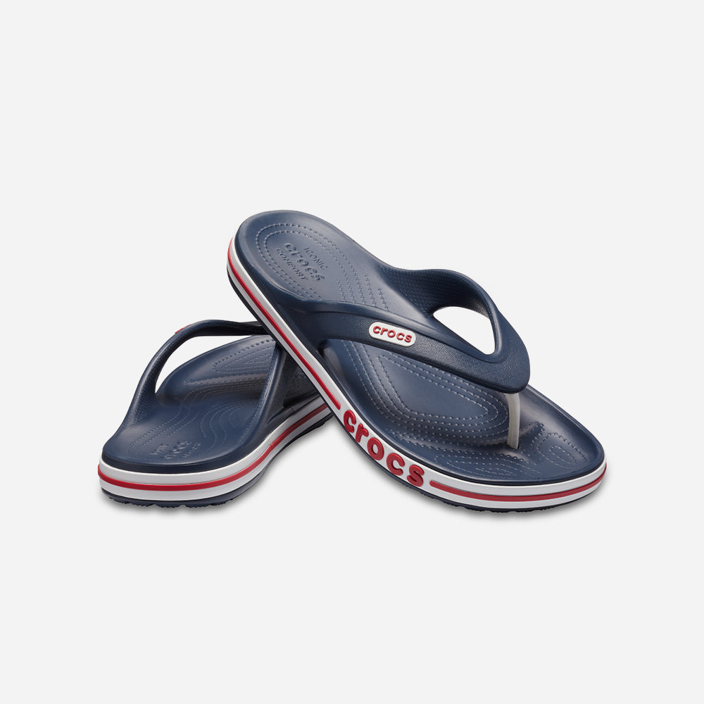 Dép Xỏ Ngón Unisex Crocs Bayaband - Xanh Navy - Supersports Vietnam