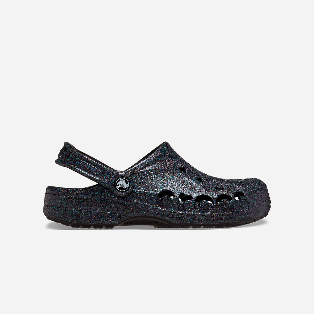 Giày Clog Unisex Crocs Baya Glitter - Đen - Supersports Vietnam