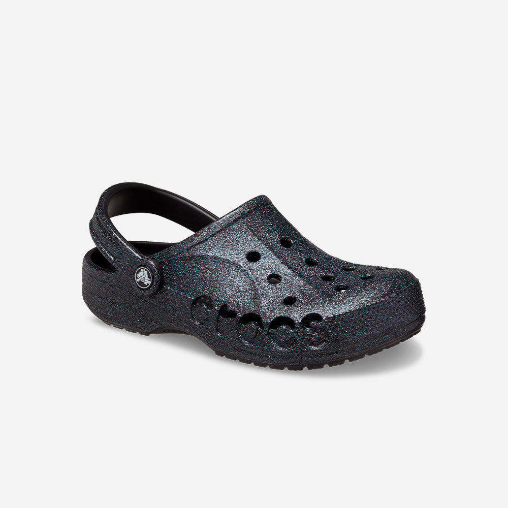 Giày Clog Unisex Crocs Baya Glitter - Đen - Supersports Vietnam