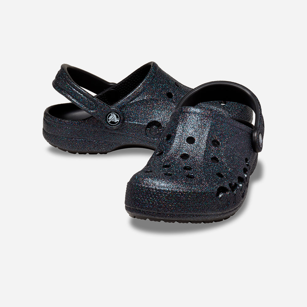 Giày Clog Unisex Crocs Baya Glitter - Đen - Supersports Vietnam