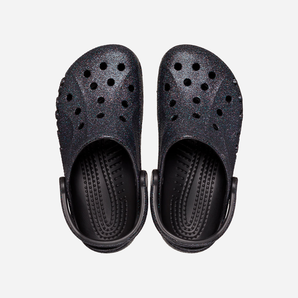 Giày Clog Unisex Crocs Baya Glitter - Đen - Supersports Vietnam