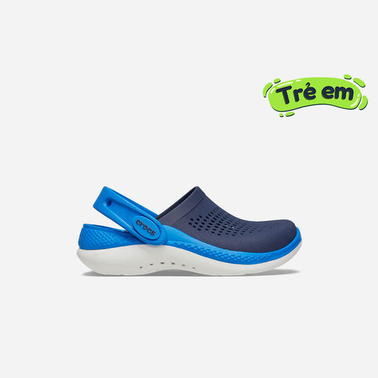 Giày Clog Trẻ Em Crocs Literide 360 - Xanh Navy