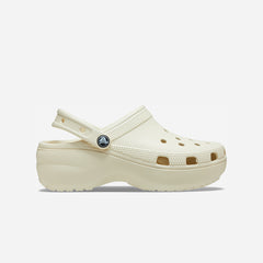 Giày Clog Nữ Crocs Classic Platform Bone - Be - Supersports Vietnam
