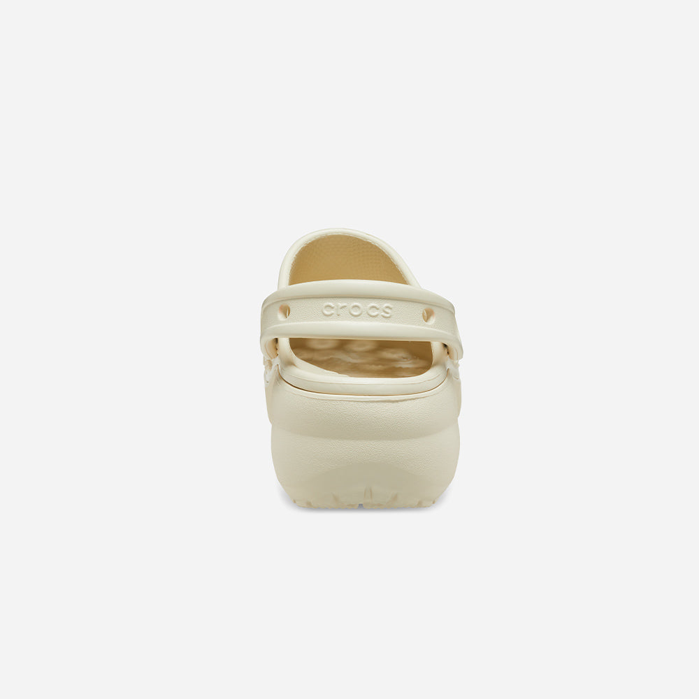 Giày Clog Nữ Crocs Classic Platform Bone - Be - Supersports Vietnam