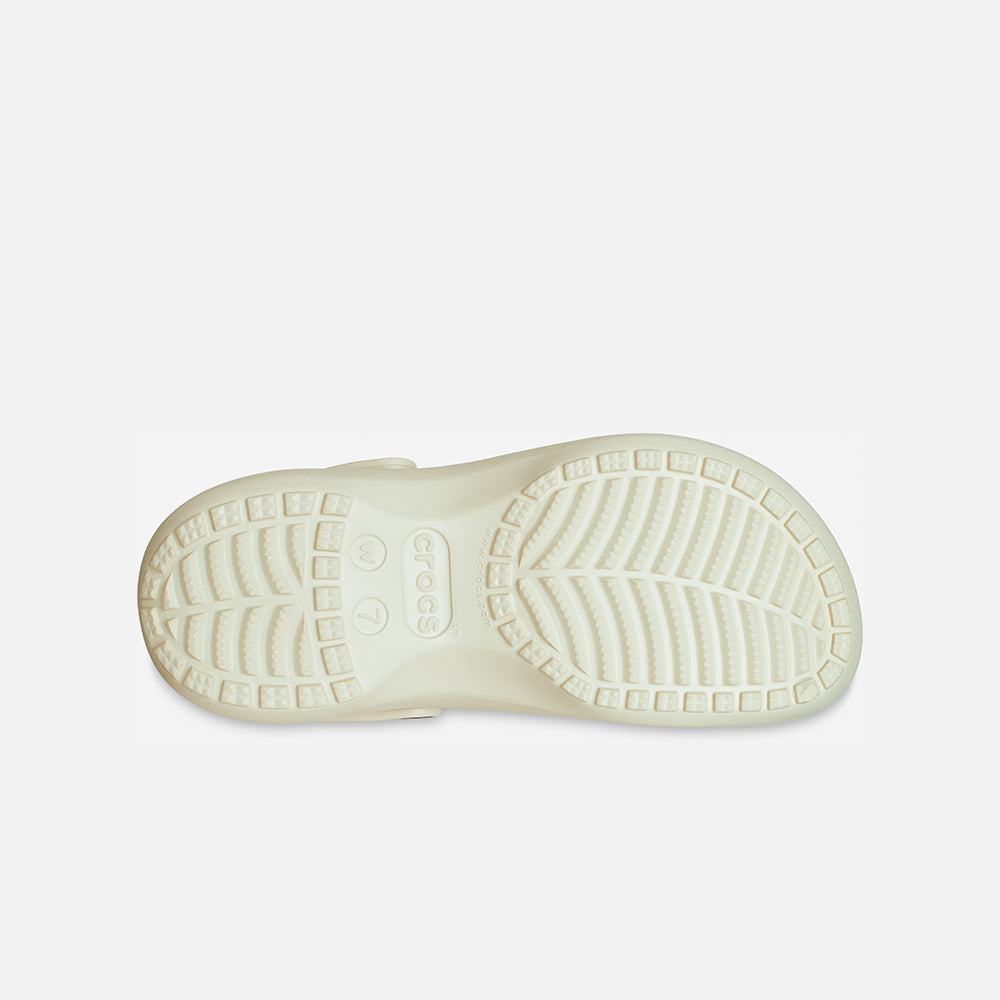 Giày Clog Nữ Crocs Classic Platform Bone - Be - Supersports Vietnam