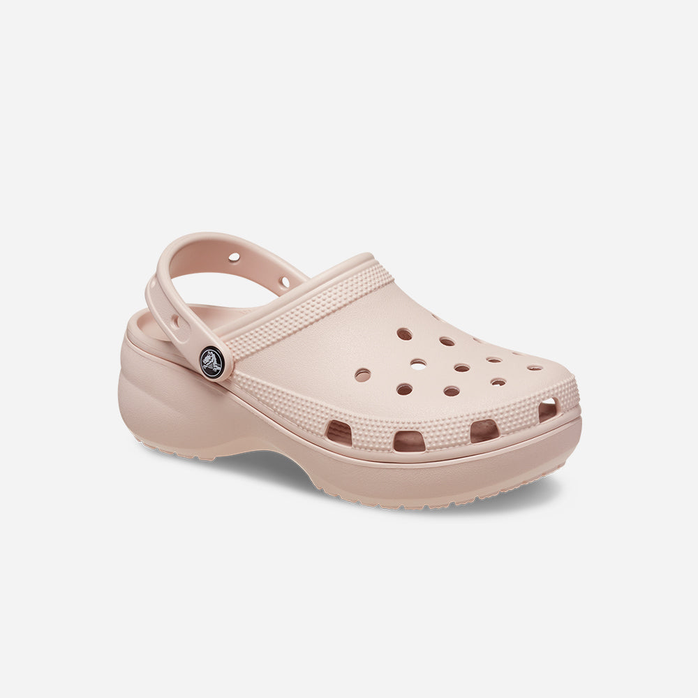 Giày Clog Nữ Crocs Classic Platform Quartz - Hồng - Supersports Vietnam
