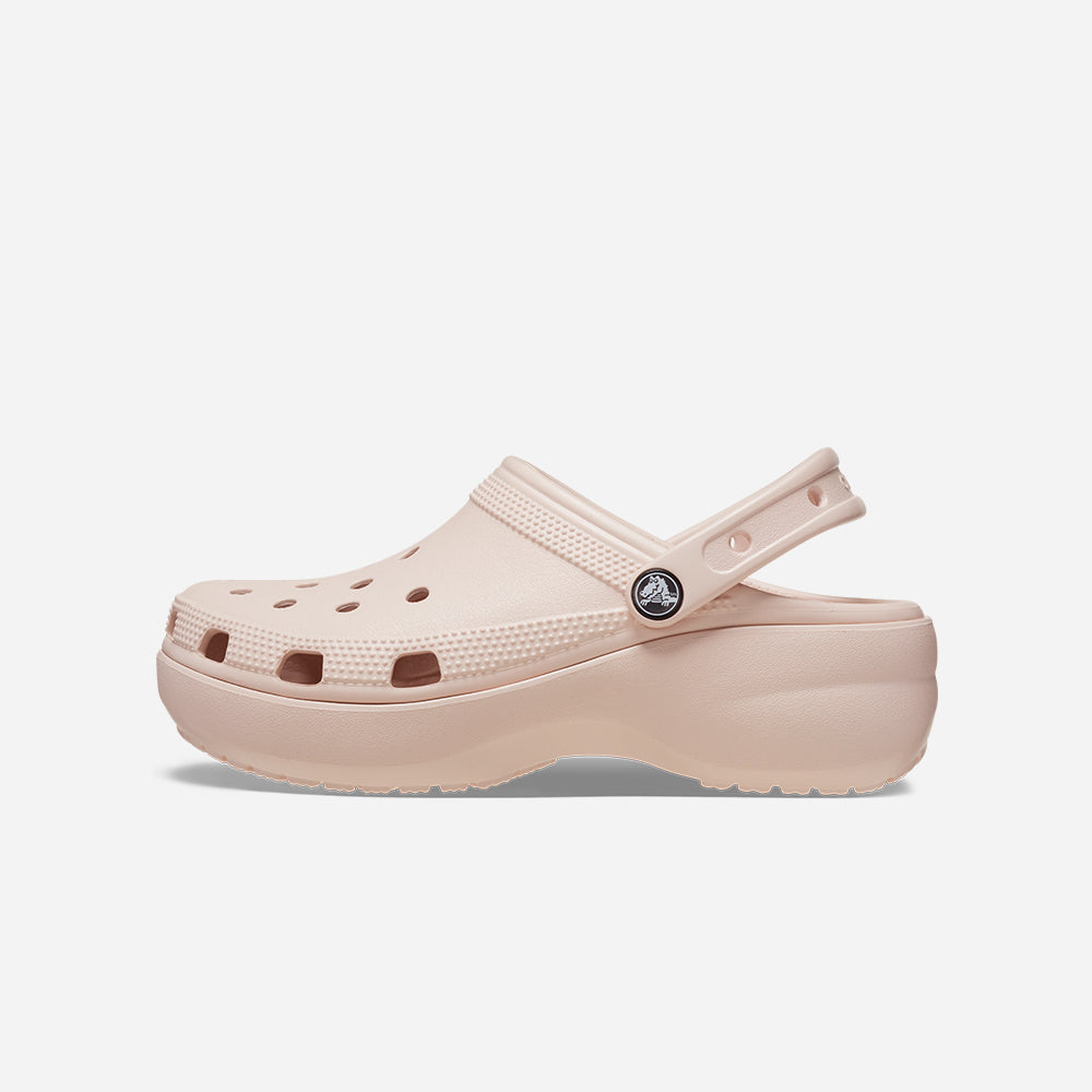 Giày Clog Nữ Crocs Classic Platform Quartz - Hồng - Supersports Vietnam