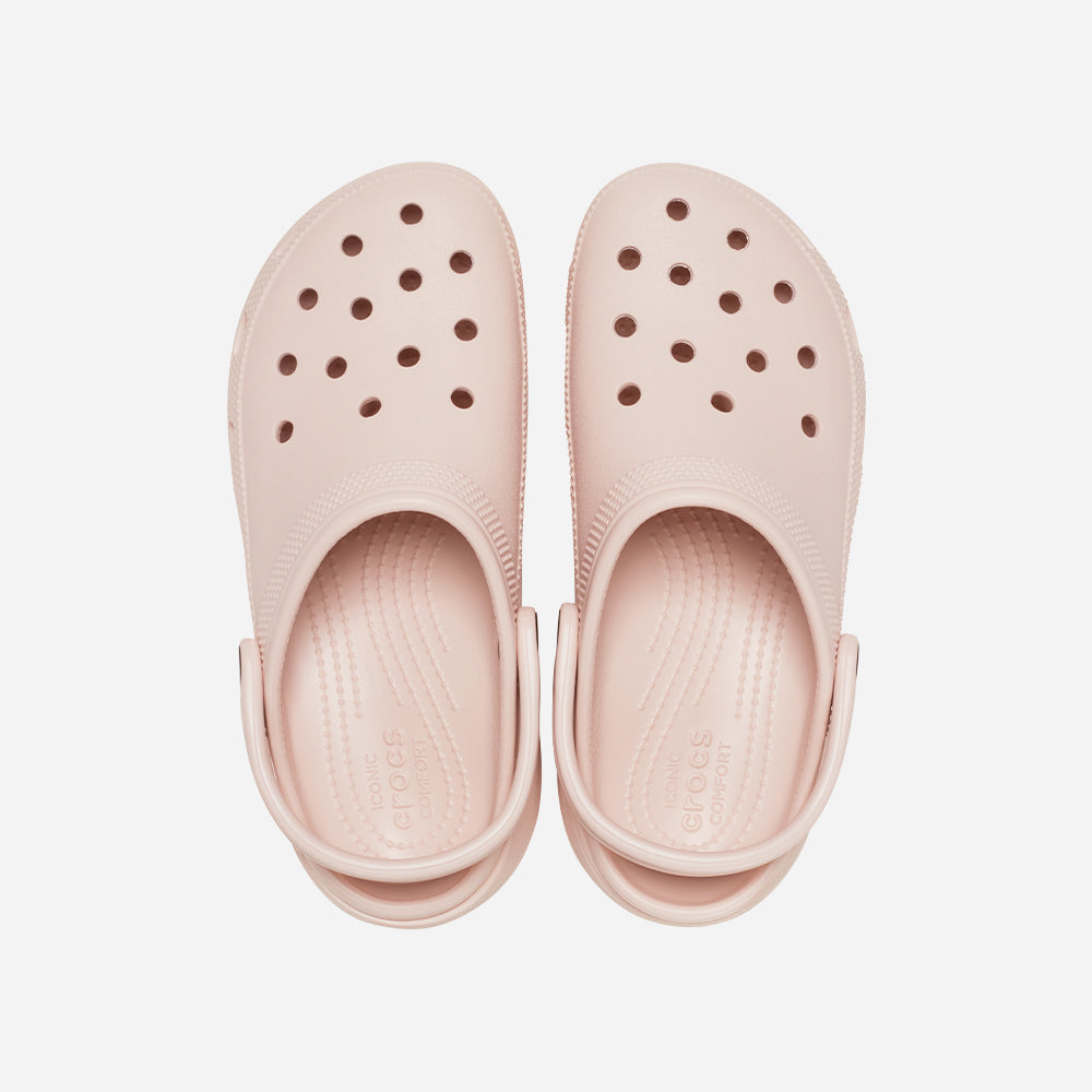 Giày Clog Nữ Crocs Classic Platform Quartz - Hồng - Supersports Vietnam