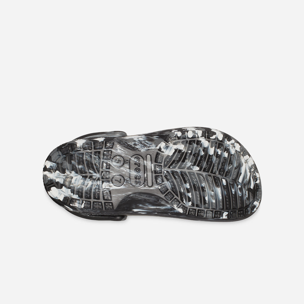 Giày Clog Unisex Crocs Baya Marbled - Đen - Supersports Vietnam