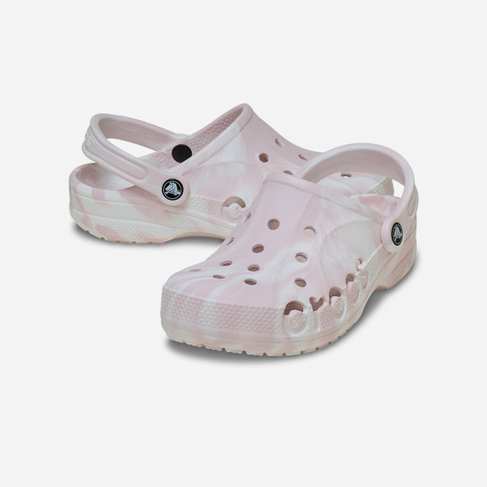 Giày Clog Unisex Crocs Baya Marbled - Hồng - Supersports Vietnam