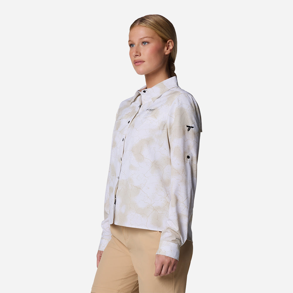 Áo Sơ Mi Dài Tay Nữ Columbia Summit Valley™ Woven Long Sleeve - Trắng - Supersports Vietnam