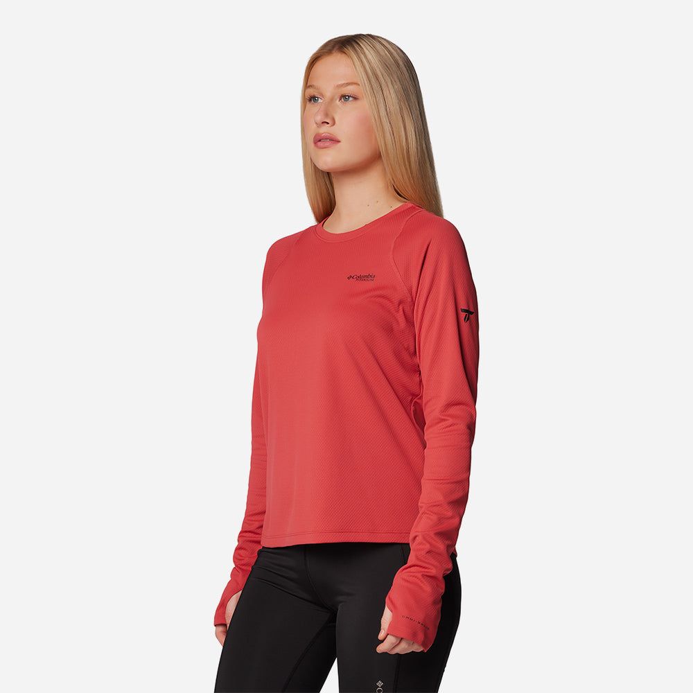 Áo Tay Dài Nữ Columbia Summit Valley™ -  Đỏ - Supersports Vietnam