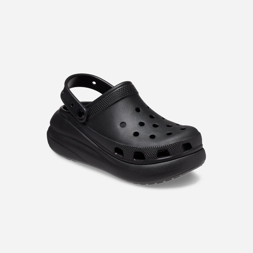 Giày Clog Unisex Crocs Classic Crush - Đen - Supersports Vietnam