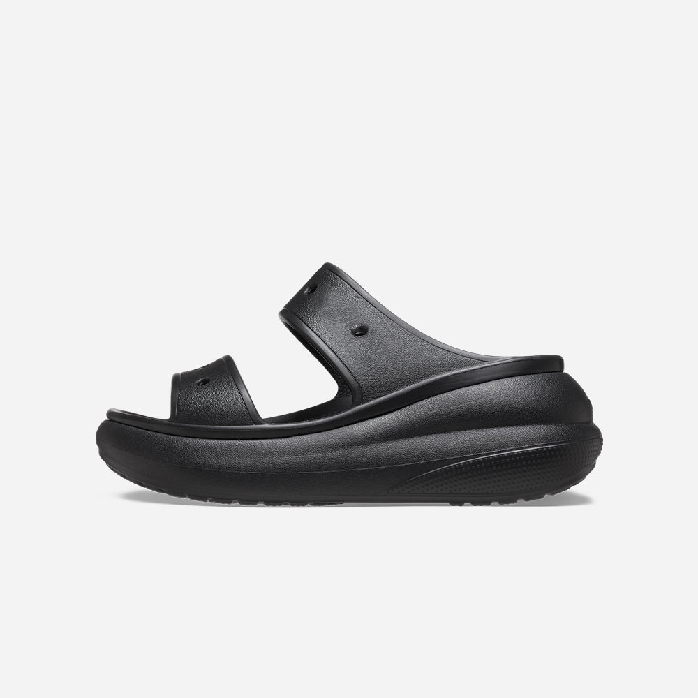 Dép Quai Ngang Unisex Crocs Classic Crush - Đen - Supersports Vietnam