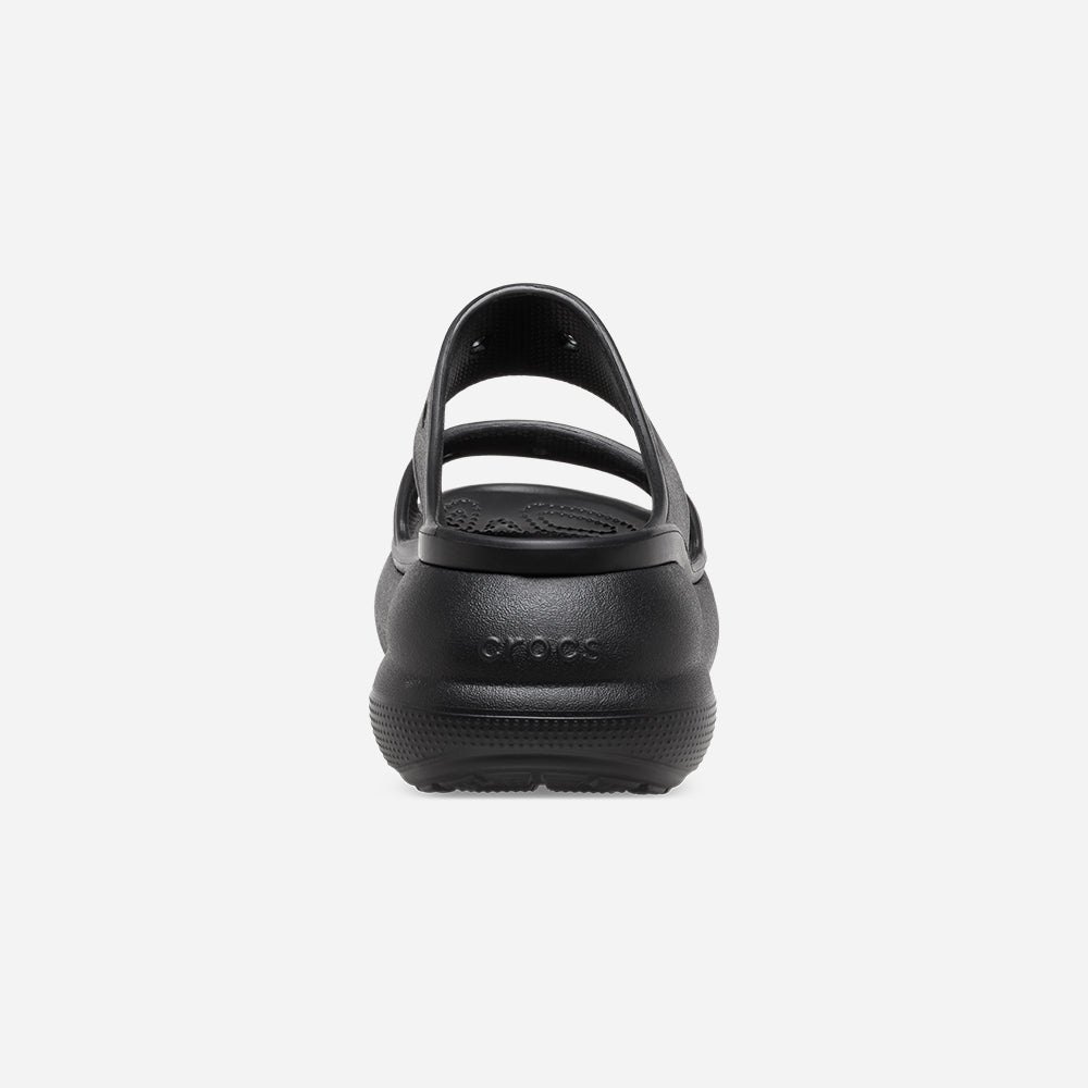 Dép Quai Ngang Unisex Crocs Classic Crush - Đen - Supersports Vietnam