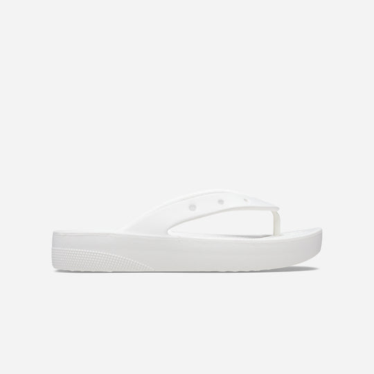 Women's Crocs Classic Platform Flip-Flops - White