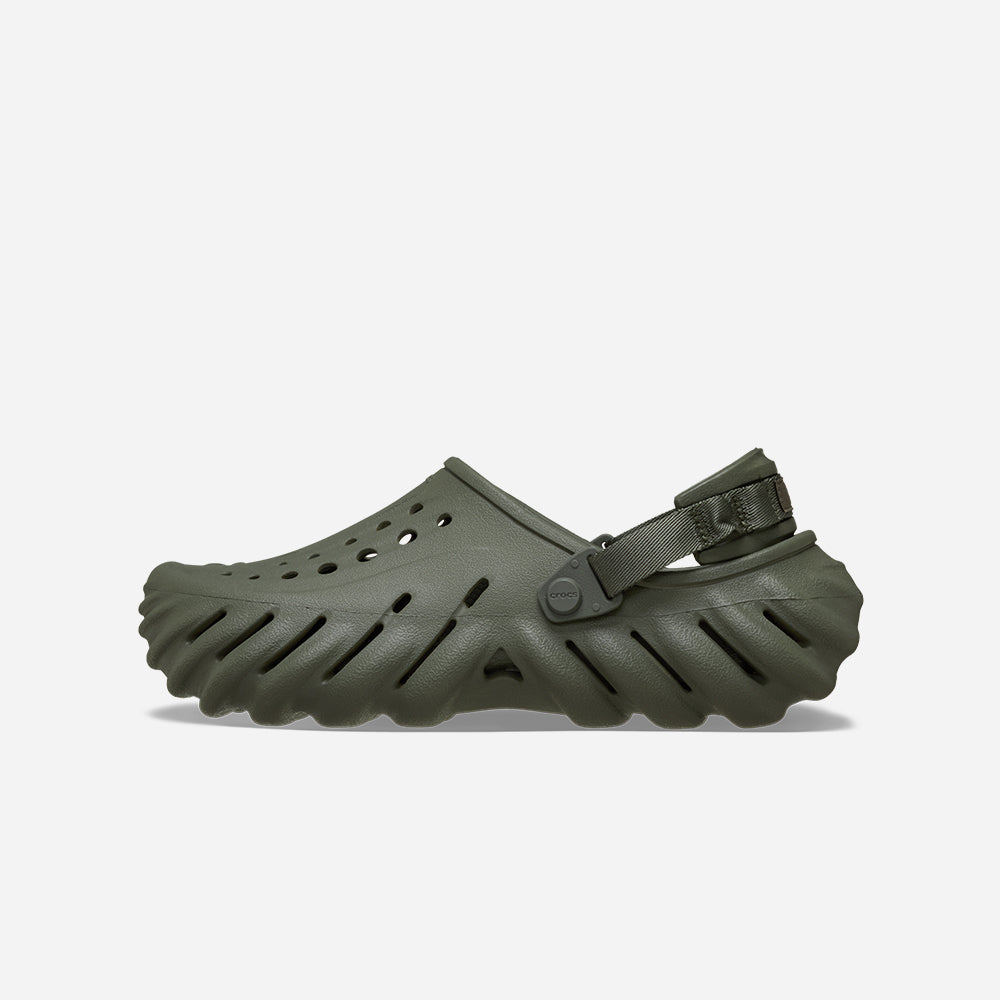 Giày Clog Unisex Crocs Echo Dusty - Xanh Quân Đội - Supersports Vietnam