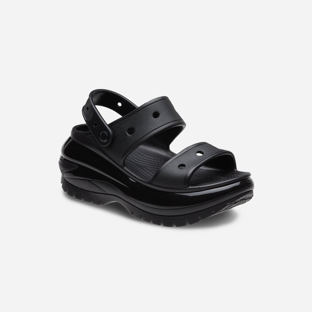 Giày Sandals Unisex Crocs Classic Mega Crush - Đen - Supersports Vietnam
