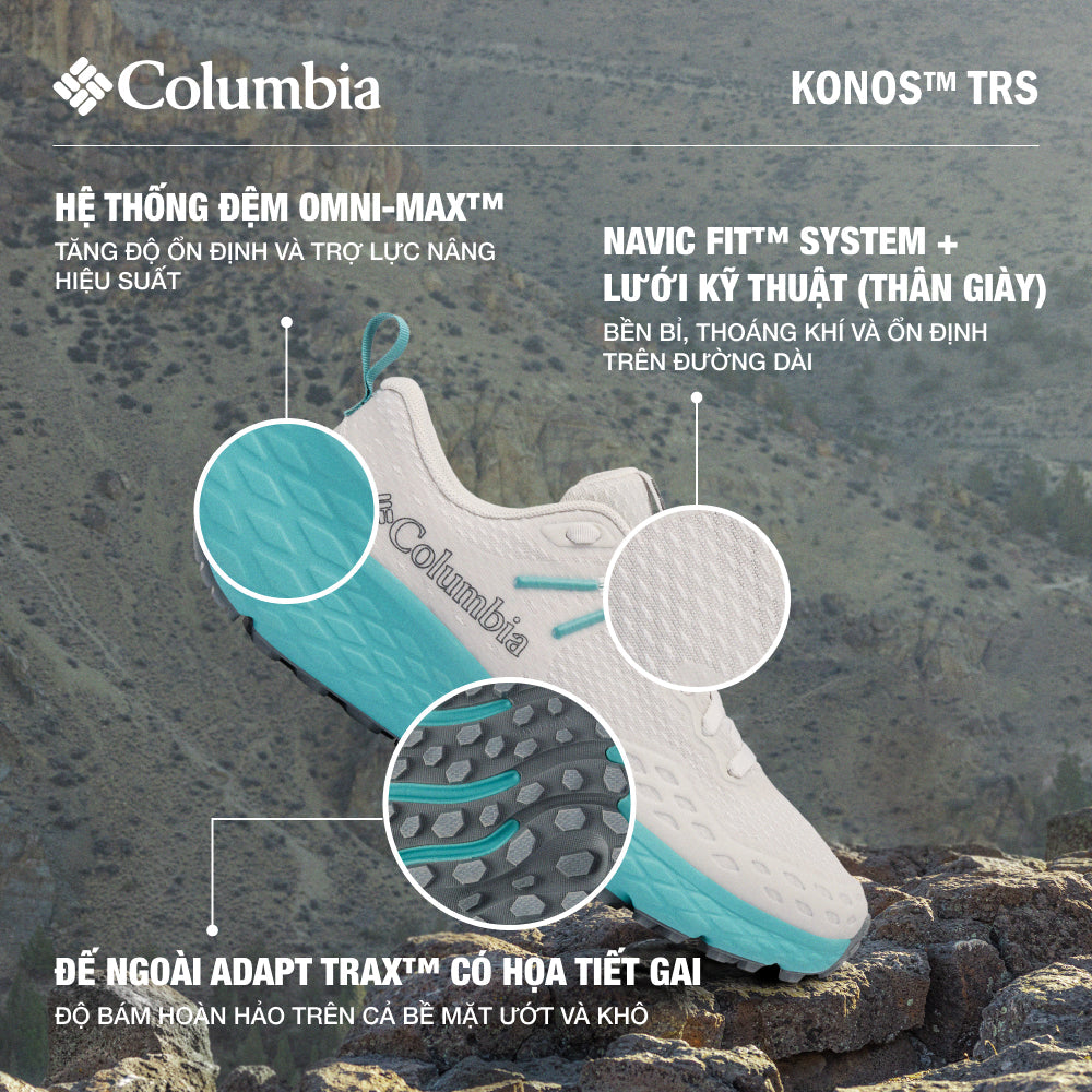 Giày Chạy Trail Nữ Columbia Konos™ Trs - Xám - Supersports Vietnam