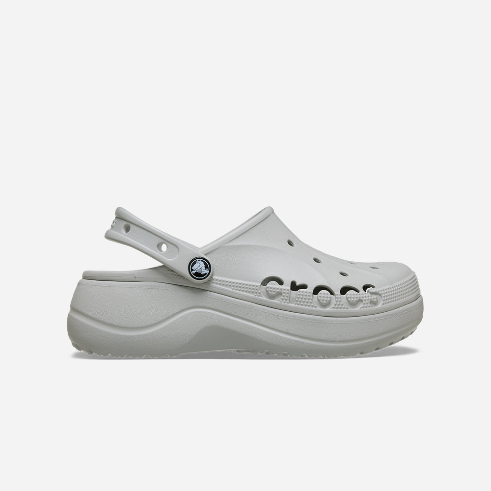 Giày Clog Nữ Crocs Baya Platform - Xám - Supersports Vietnam