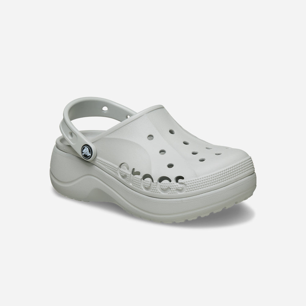 Giày Clog Nữ Crocs Baya Platform - Xám - Supersports Vietnam