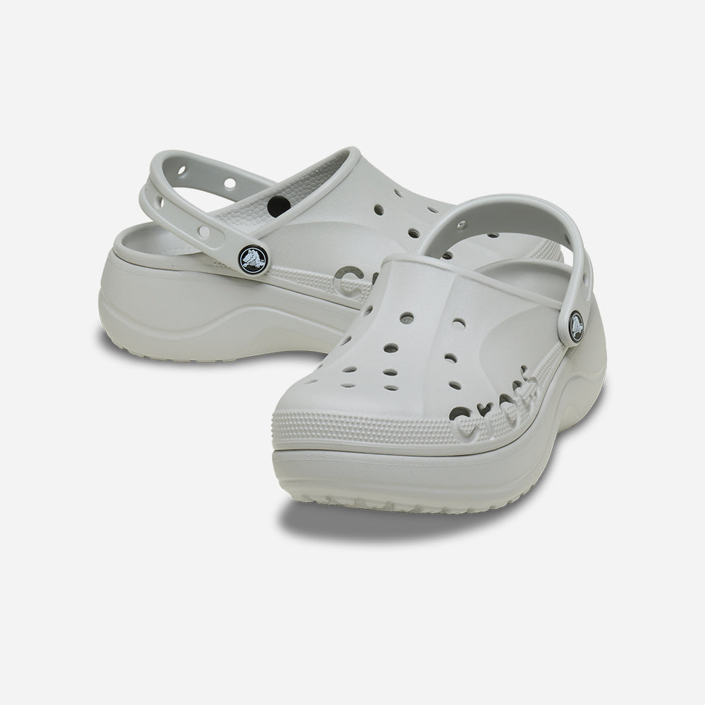Giày Clog Nữ Crocs Baya Platform - Xám - Supersports Vietnam