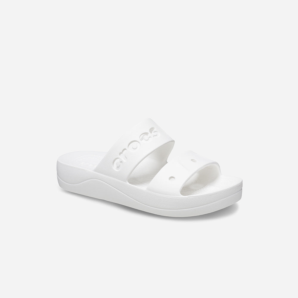Giày Xăng Đan Nữ Crocs Baya Platform - Trắng - Supersports Vietnam