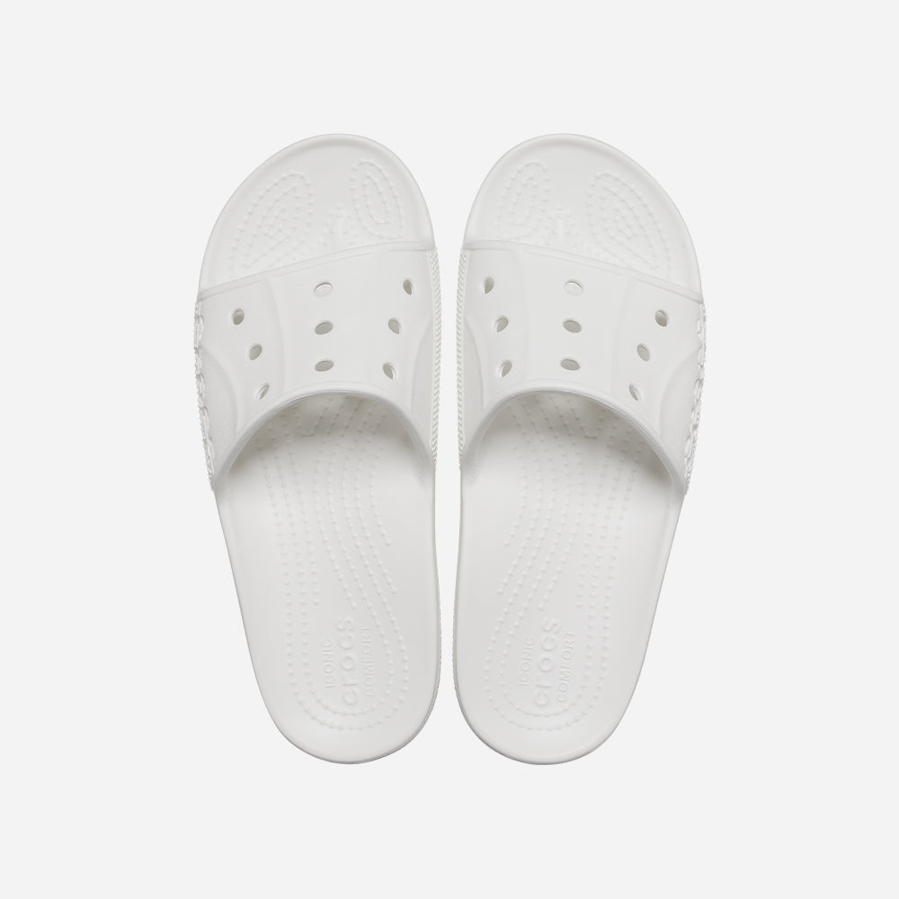 Dép Quai Ngang Unisex Crocs Baya II - Trắng - Supersports Vietnam