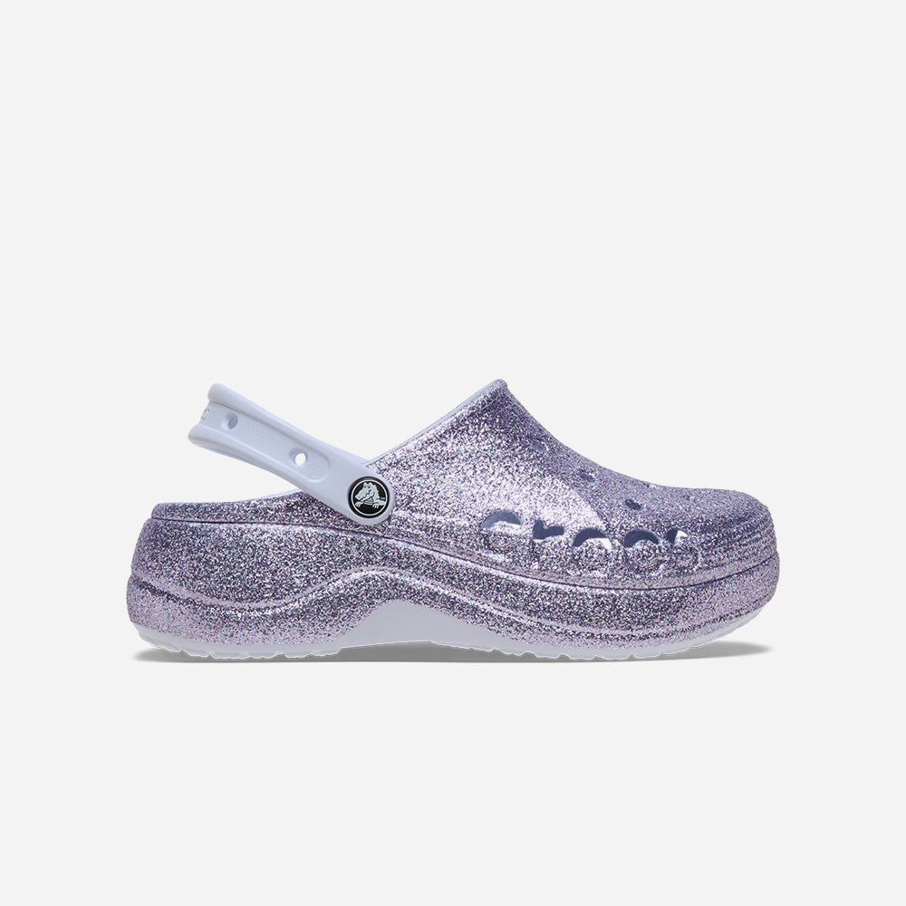 Giày Clog Nữ Crocs Baya Platform Glitter - Tím - Supersports Vietnam