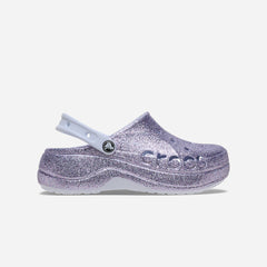 Giày Clog Nữ Crocs Baya Platform Glitter - Tím - Supersports Vietnam