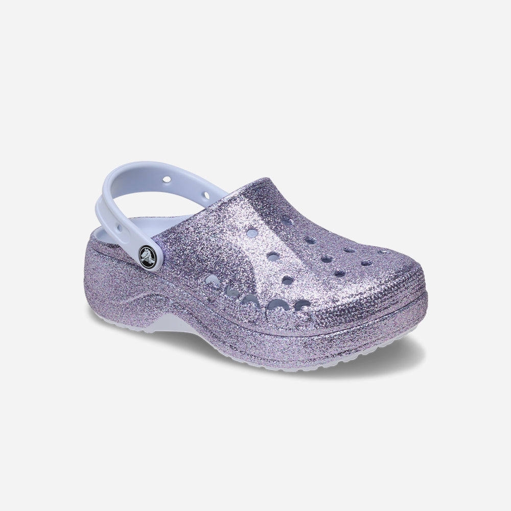 Giày Clog Nữ Crocs Baya Platform Glitter - Tím - Supersports Vietnam