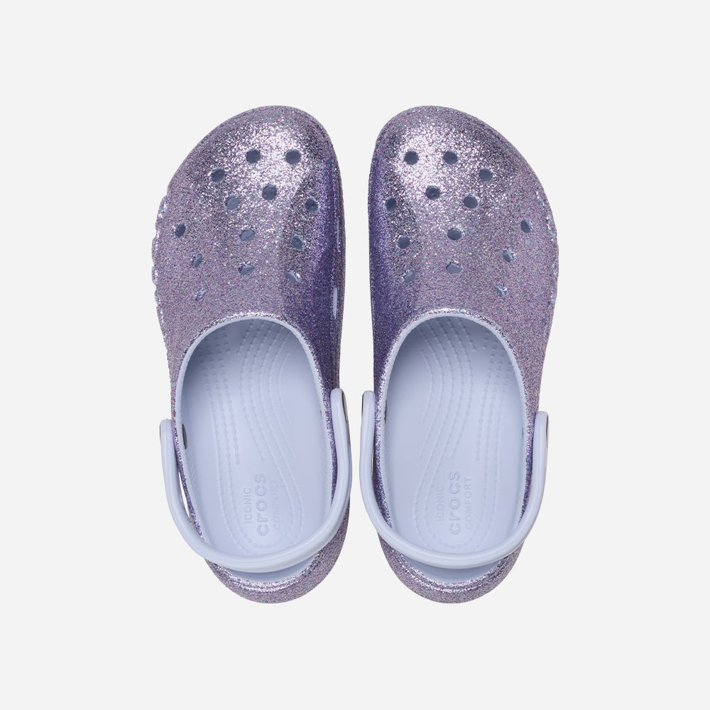 Giày Clog Nữ Crocs Baya Platform Glitter - Tím - Supersports Vietnam