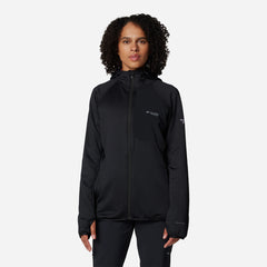 Women's Columbia Triple Canyon™ Grid Fleece Hooded Fz Jacket - Black