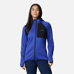 Women's Columbia Triple Canyon™ Grid Fleece Hooded Fz Jacket - Blue