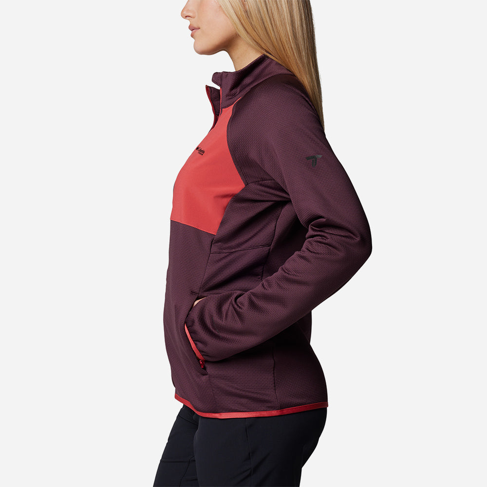 Áo Khoác Nữ Columbia Triple Canyon™ Grid Fleece Fz - Tím - Supersports Vietnam