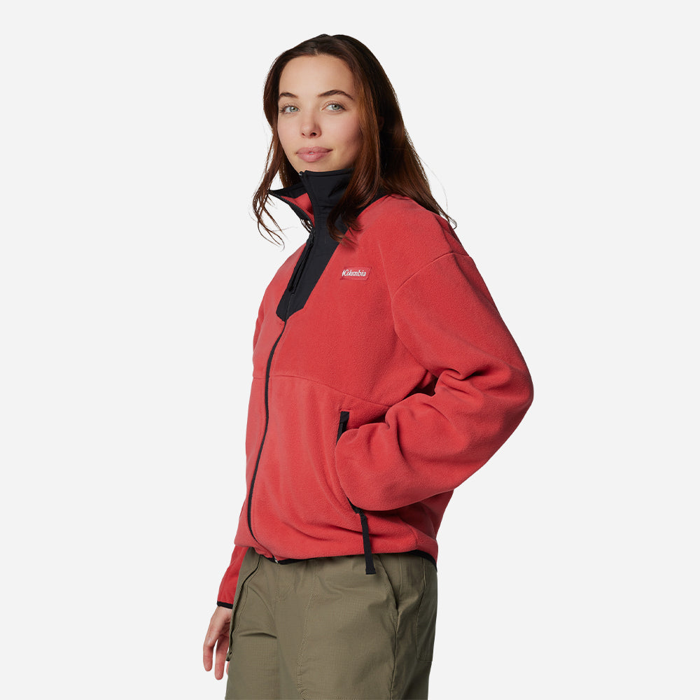 Áo Khoác Nữ Columbia Sequoia Grove™ Full Zip Fleece - Đỏ - Supersports Vietnam