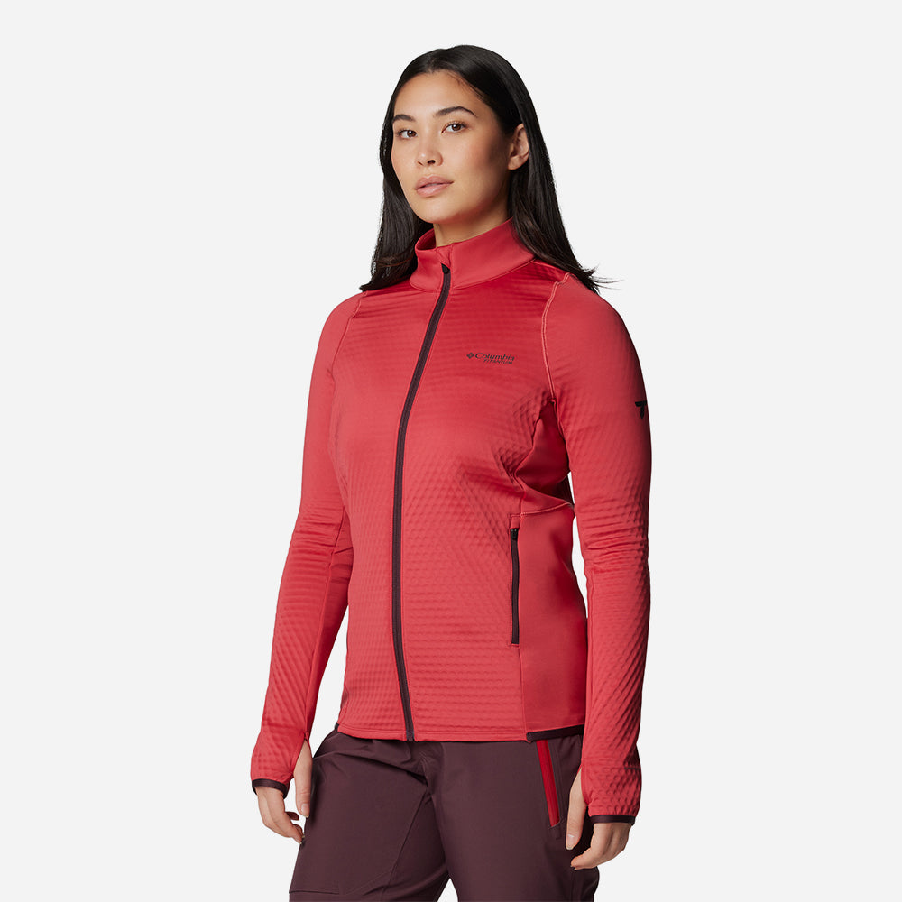 Áo Khoác Nữ Columbia Crystal Leaf™ Omni-Heat™ Helix Fz - Đỏ - Supersports Vietnam