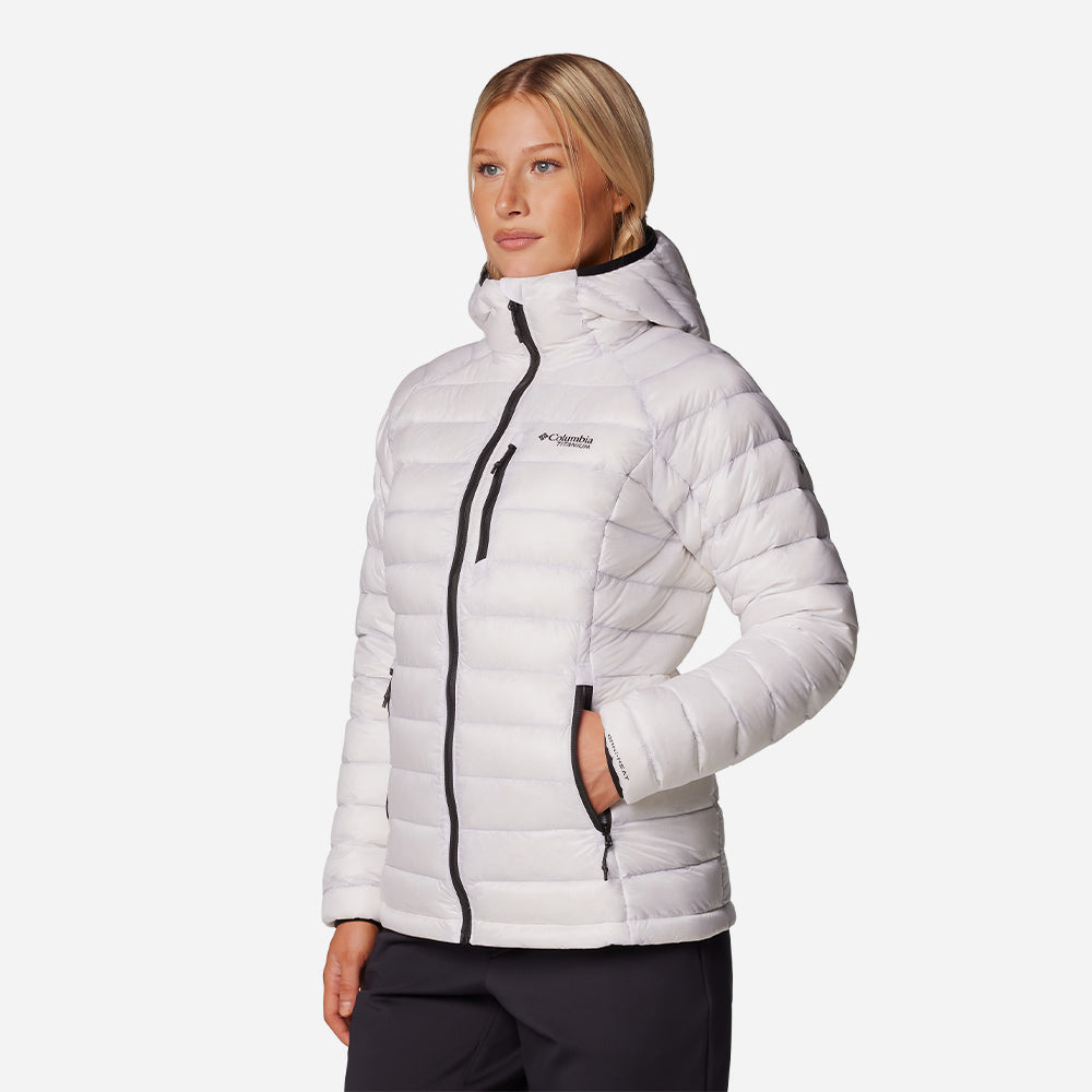 Áo Khoác Nữ Columbia Arctic Crest™ Down Hooded - Trắng