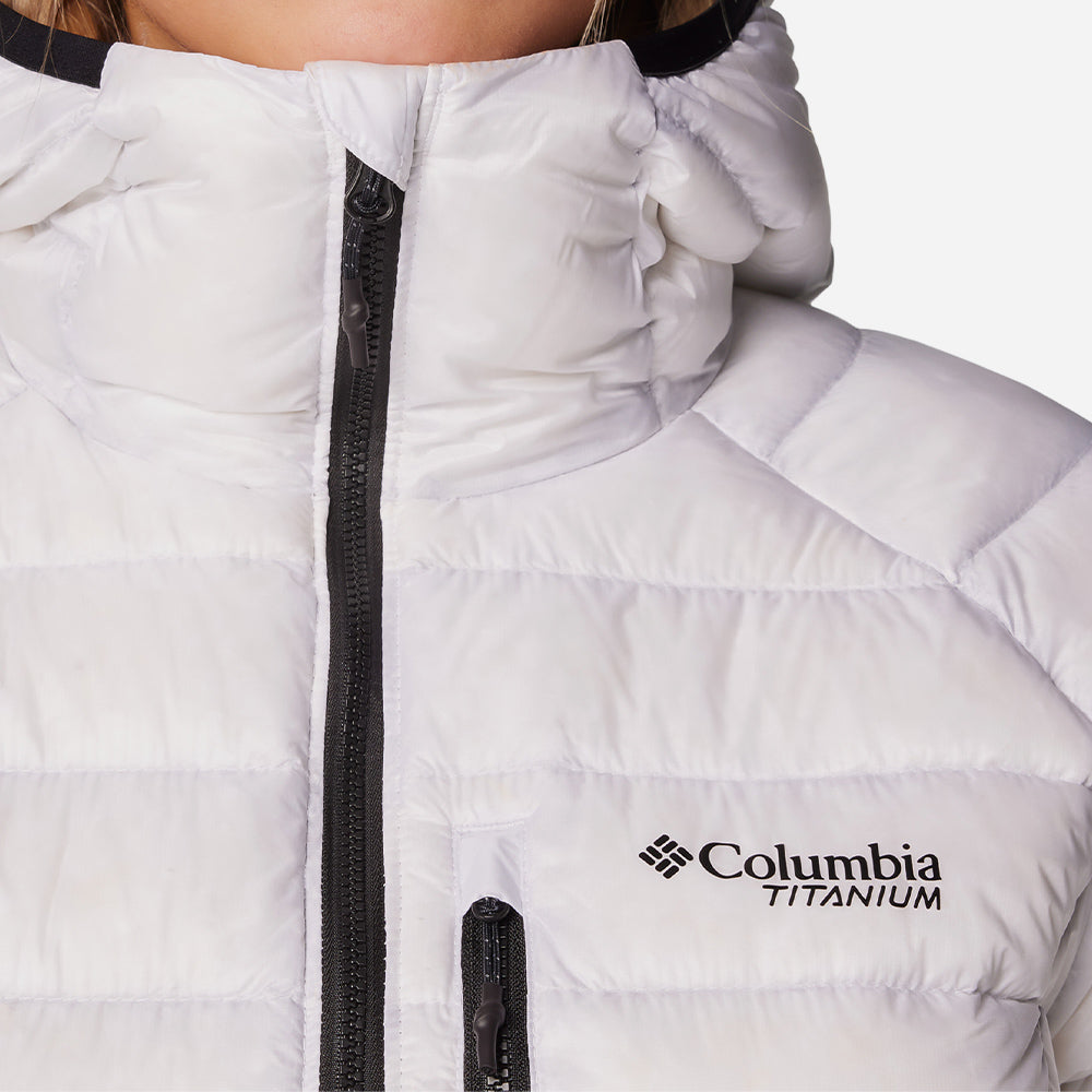 Áo Khoác Nữ Columbia Arctic Crest™ Down Hooded - Trắng