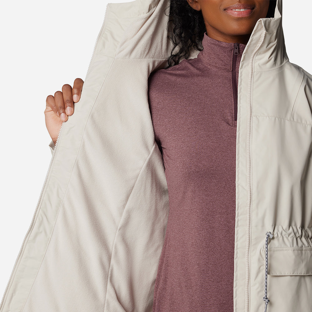 Áo Khoác Nữ Columbia Sweet Creek™ II Lined Rain - Be - Supersports Vietnam