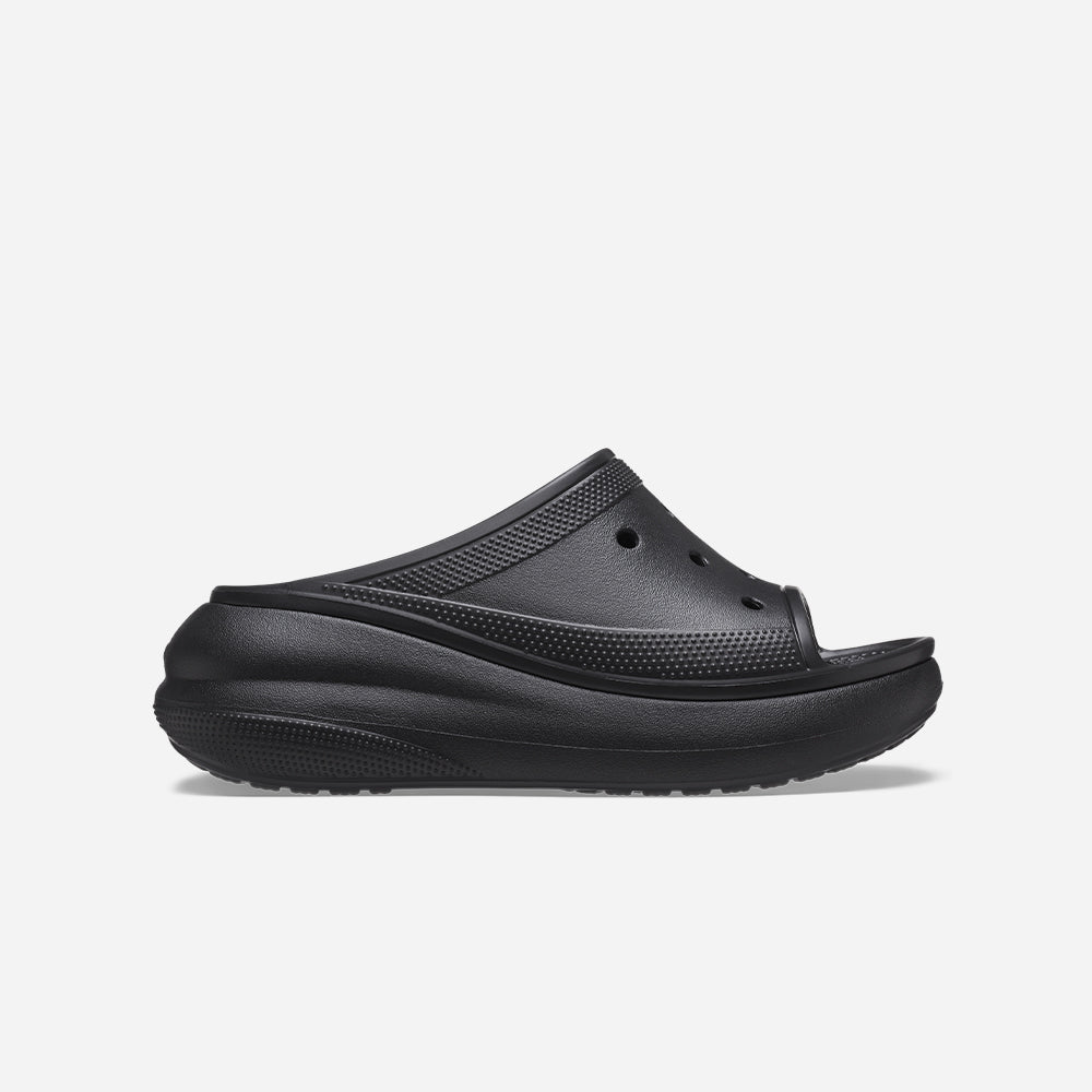 Dép Quai Ngang Unisex Crocs Crush - Đen - Supersports Vietnam