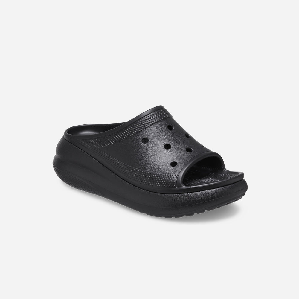 Dép Quai Ngang Unisex Crocs Crush - Đen - Supersports Vietnam