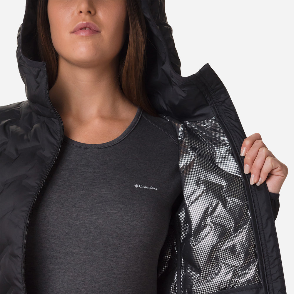 Áo Khoác Nữ Columbia Delta Ridge™ II Down Hooded - Đen - Supersports Vietnam